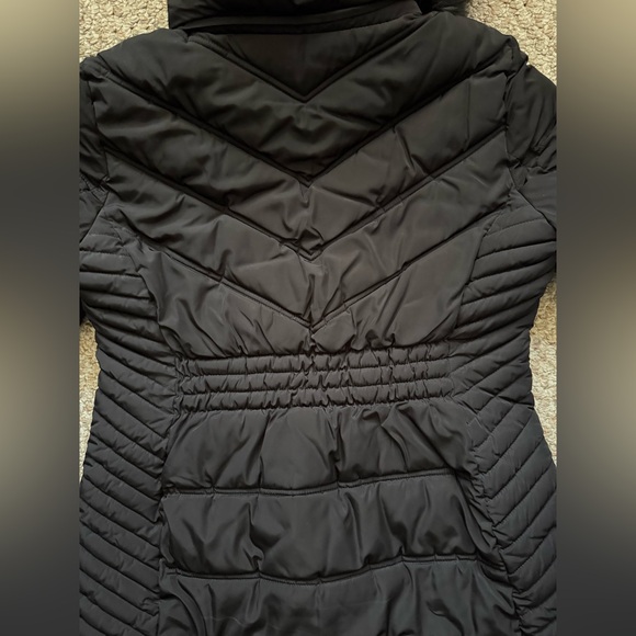 Tommy Hilfiger Quilted Hooded Faux Fur Long Parka Puffer Jacket Size Large - Picture 15 of 15
